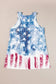 Shift tank top - blue vintage washed flag print - tops/tank tops