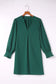 Shirt dress - green split v neck ruffled sleeves - mini dresses