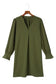 Shirt dress - green split v neck ruffled sleeves - mini dresses