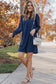 Shirt dress - green split v neck ruffled sleeves - mini dresses