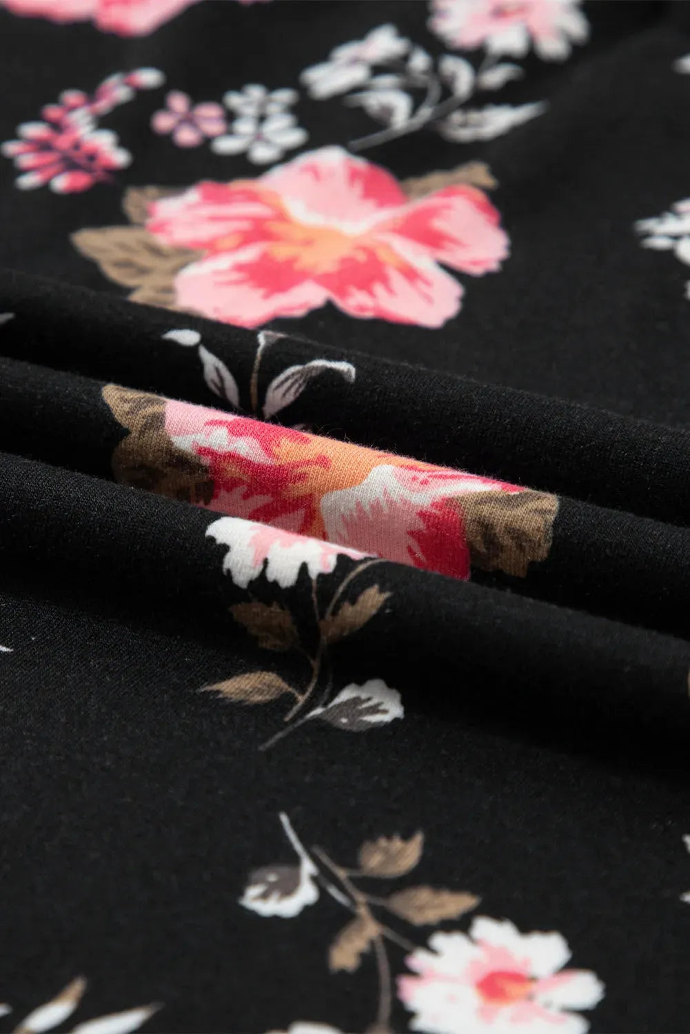 Black Floral Strappy Back Tank Top - Fashionfitz