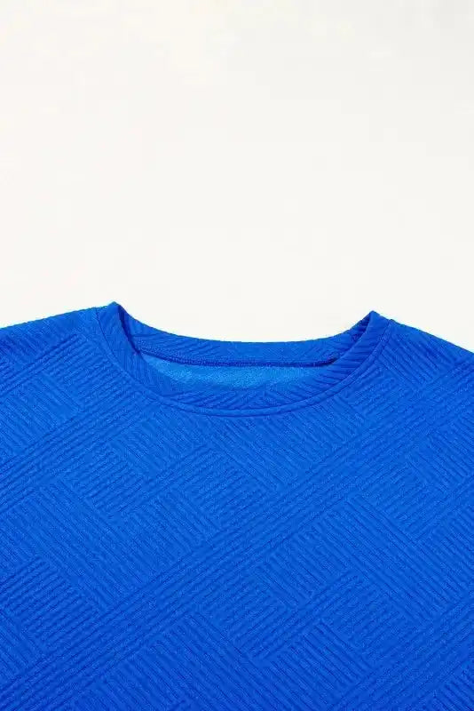 Shorts 2pcs Outfit - Dark Blue Plus Size - Fashionfitz