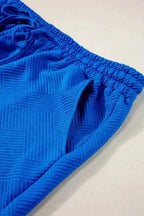 Shorts 2pcs Outfit - Dark Blue Plus Size - Fashionfitz