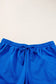 Shorts 2pcs outfit - dark blue plus size fashion textured - size/plus loungewear