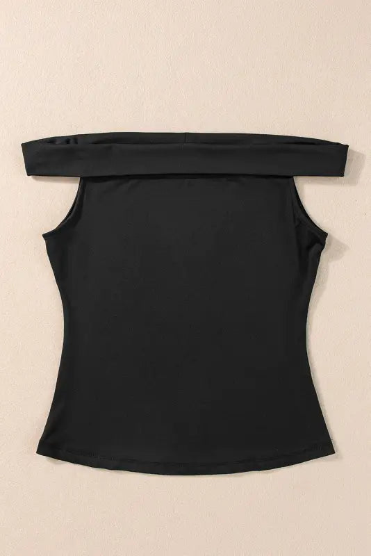 Off shoulder slim top - tops