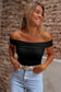 Off shoulder slim top - tops