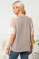 Simply taupe exposed seam loose tee