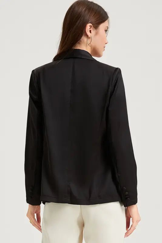 Single button lapel blazer - blazers