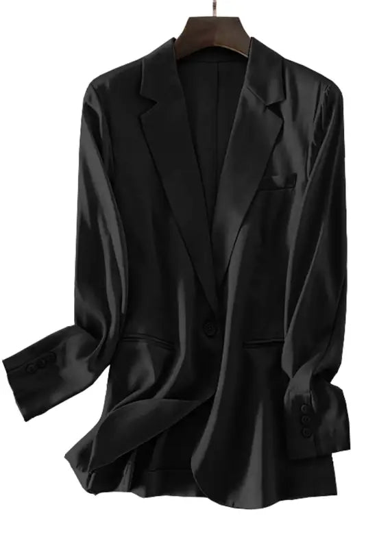 Single button lapel blazer - blazers