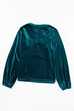 Skobeloff Beaded Velvet Blouse - Fashionfitz