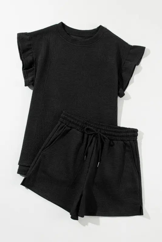 Skobeloff textured shorts set