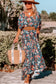 Sky blue floral maxi dress - dresses/floral dresses