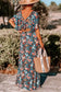 Sky blue floral maxi dress - dresses/floral dresses