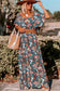 Sky blue floral maxi dress - dresses/floral dresses