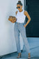 Distressed Denim Joggers - Fashionfitz