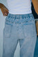 Distressed Denim Joggers - Fashionfitz