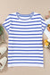 Sky blue stripe t-shirt - relax relax in white and blue striped short-sleeved knit