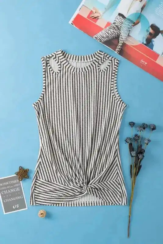 Slate Swirl Tank Top - Fashionfitz
