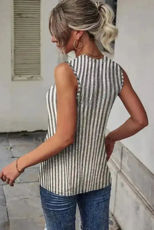 Slate Swirl Tank Top - Fashionfitz