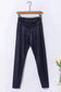 Sleek Leather Leggings - Crossed Dip Waist - Fashionfitz