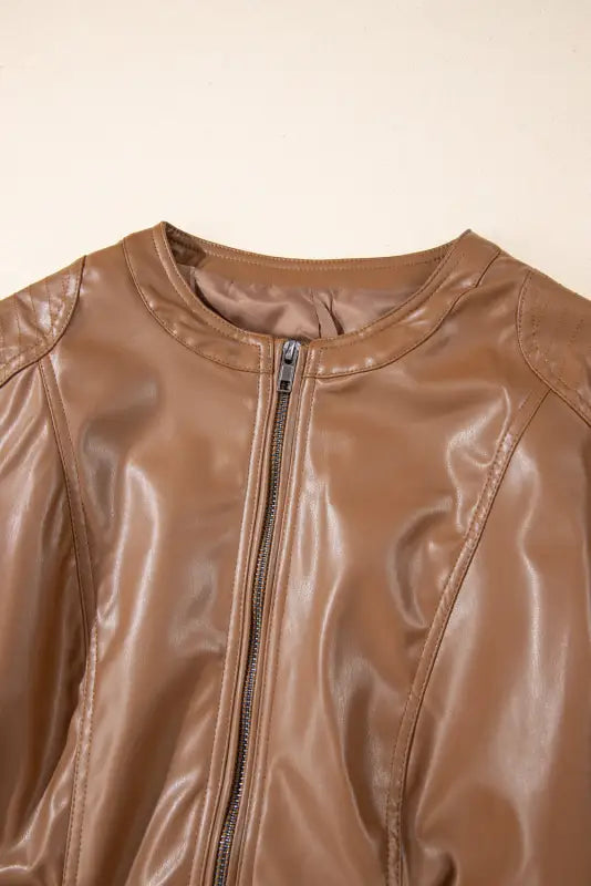 Sleekstreet faux leather jacket | women’s jackets | fashionfitz