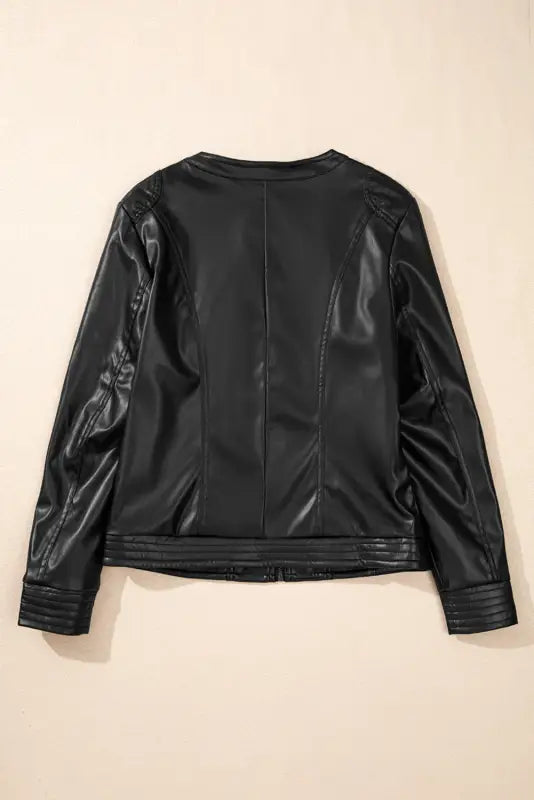 Sleekstreet faux leather jacket | women’s jackets | fashionfitz