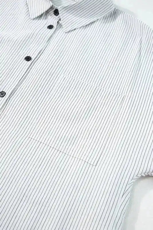 SleekStripes Urban Tunic Shirt - Fashionfitz