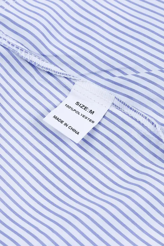 Smocked cuff striped boyfriend shirt | new arrivals | fashionfitz