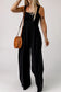 Smocked wide leg jumpsuit - jumpsuits