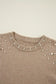 Smoky pearl accent sweater - sweaters