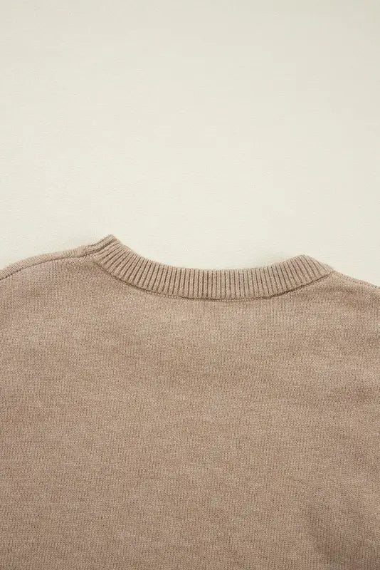 Smoky pearl accent sweater - sweaters