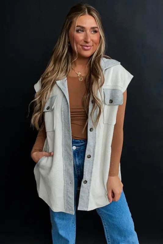 Snazzy snap fleece vest | women’s vests | fashionfitz