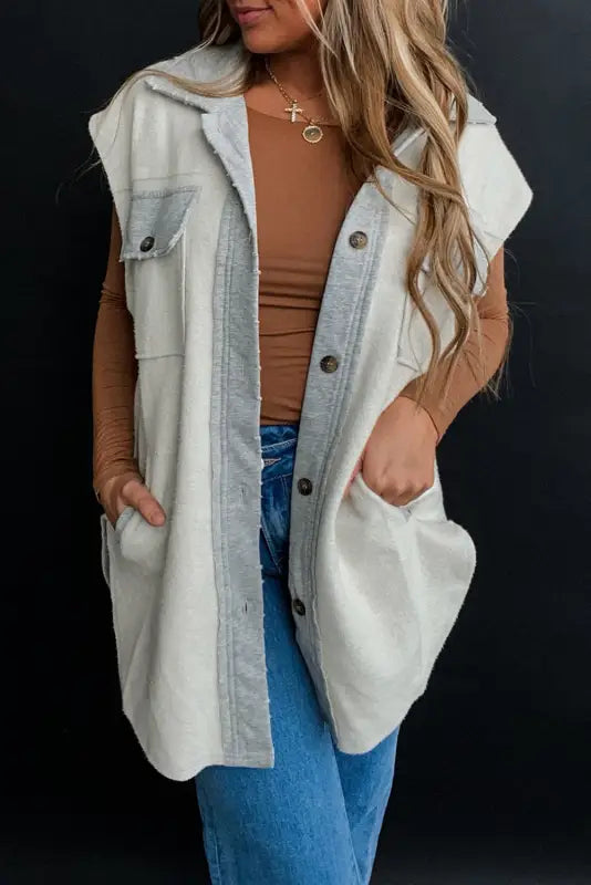 Snazzy snap fleece vest | women’s vests | fashionfitz