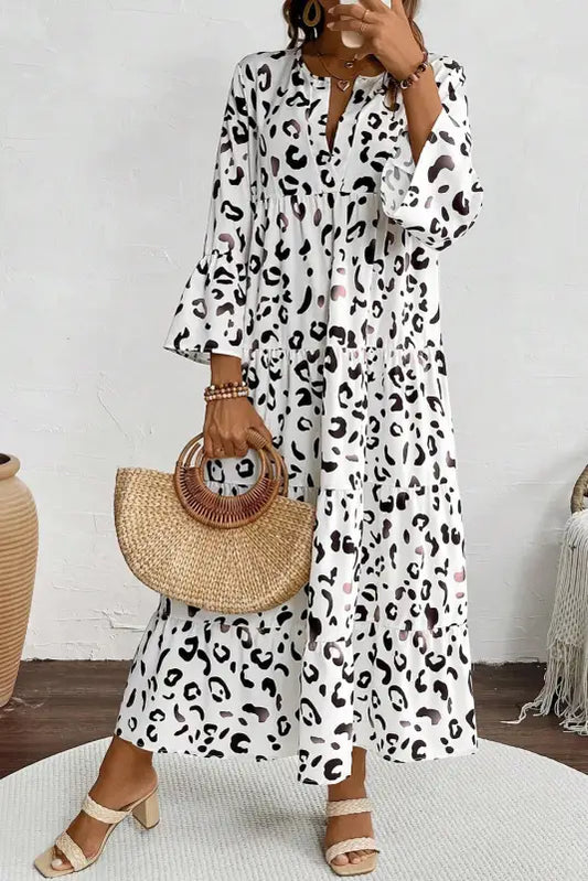 Order online: snow leopard elegance maxi dress