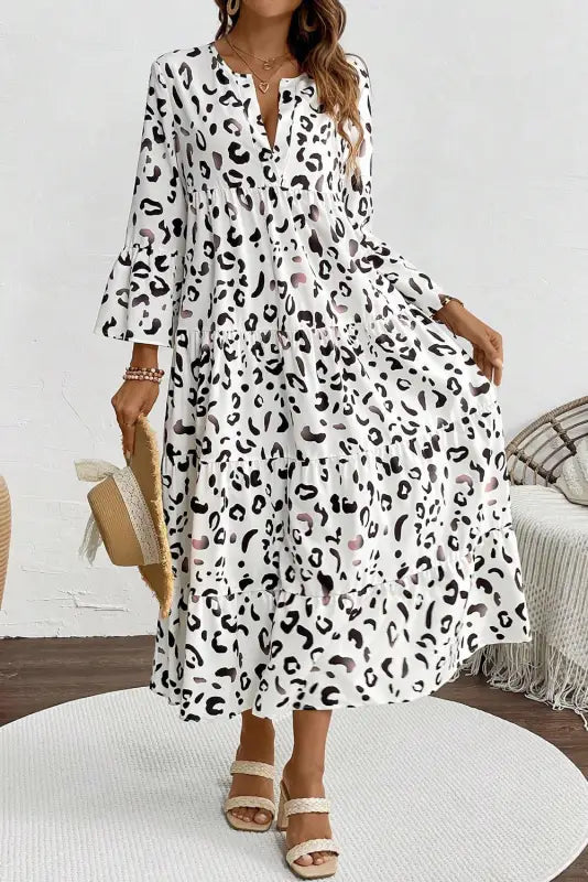 Order online: snow leopard elegance maxi dress