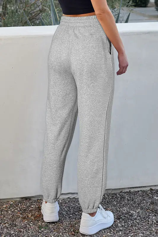 Snuffit fleece lined joggers light grey