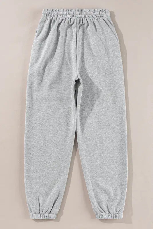 Snuffit fleece lined joggers light grey