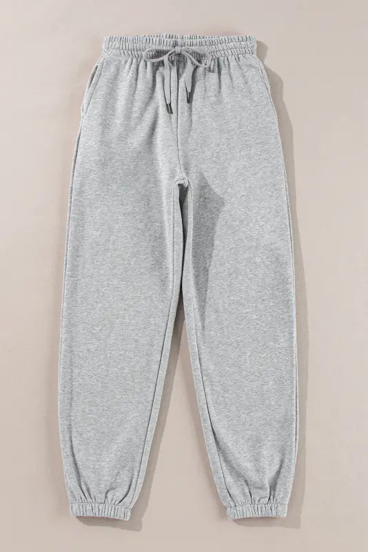 Snuffit fleece lined joggers light grey