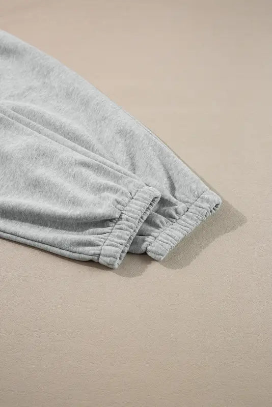 Snuffit fleece lined joggers light grey