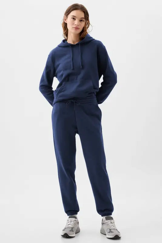 Snugfit fleece-lined joggers - navy blue