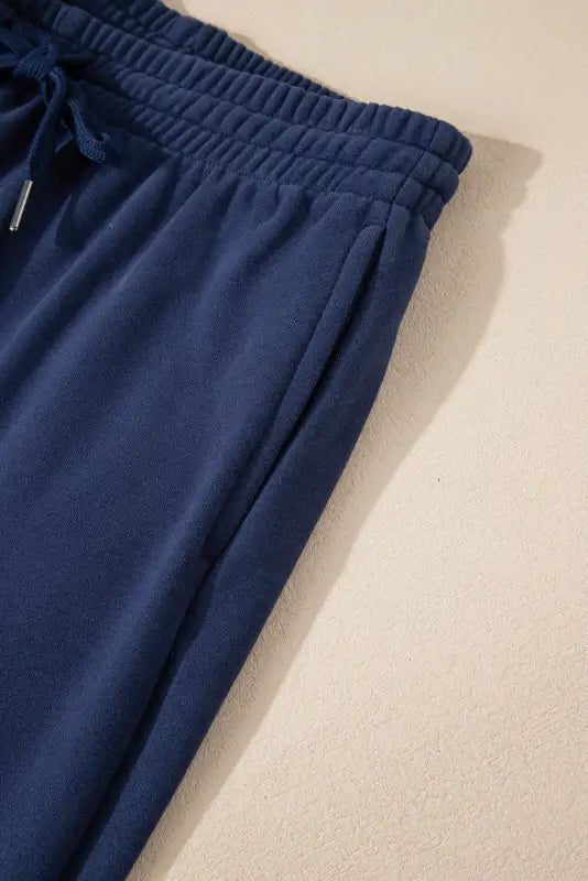 Snugfit fleece-lined joggers - navy blue