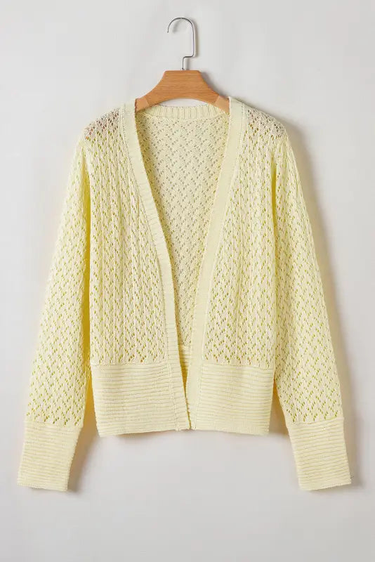 Soft elegance pointelle cardigan | fashionfitz