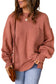 Solid color puffy sleeve pocketed sweater - sweaters & cardigans