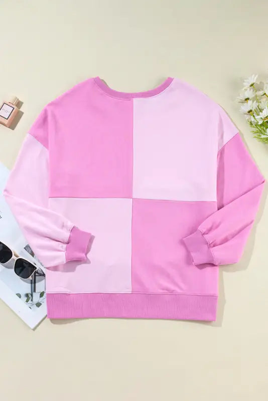 Sorbet shades high low sweatshirt | fashionfitz