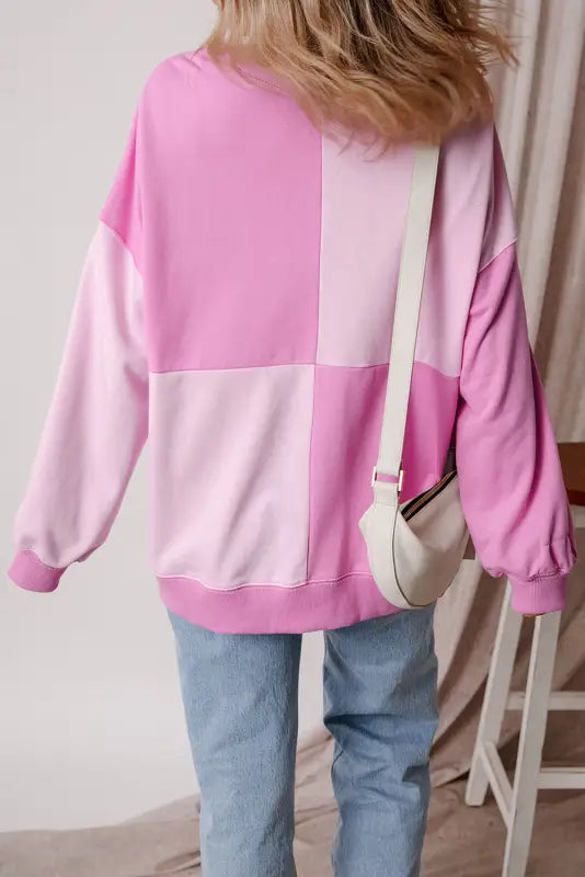 Sorbet shades high low sweatshirt | fashionfitz