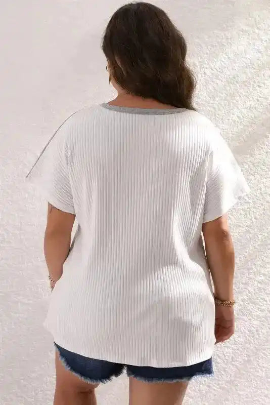 Spectral Stitch Plus Tee - Fashionfitz