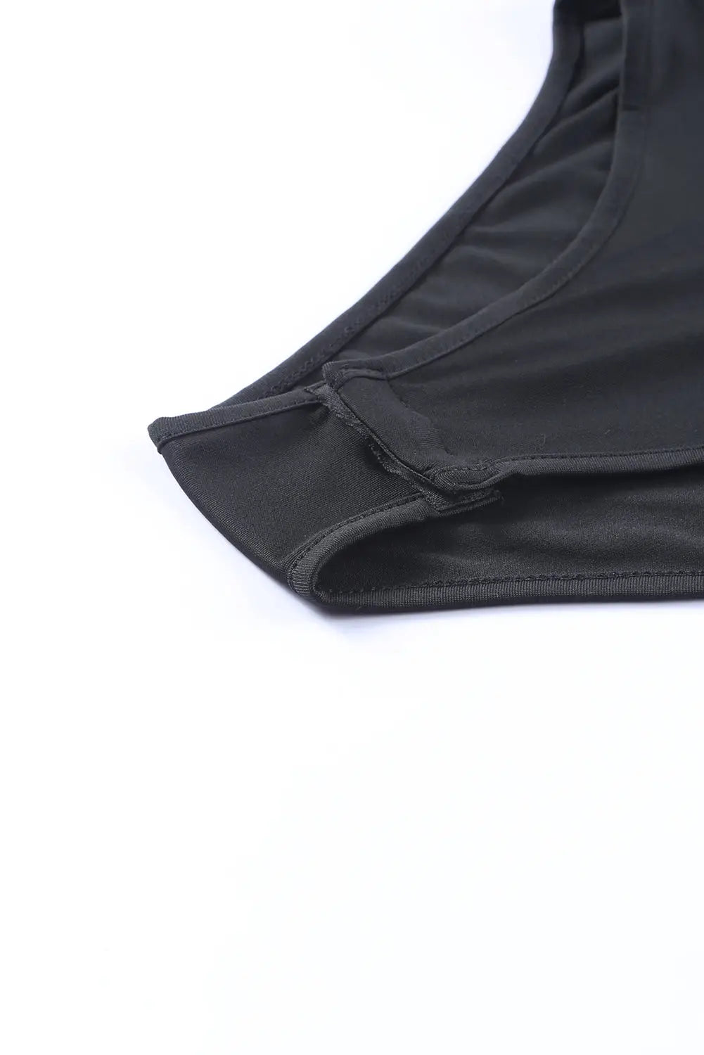 Spliced leopard print wrap long sleeve bodysuit - l / 100% polyester - bodysuits