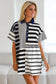 Sport luxe polo dress - black stripe