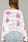 Spring fling eyelet sweater - floral pointelle knit | fashionfitz