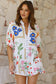 Spring whisper shirt collar romper - rompers